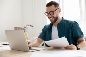 A smart gentleman ecstatic about the capabilities of his Brainier Learner Analytics suite.